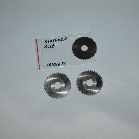Frez tarczowy piłkowy 61x16x2,0 mm - 3 szt. HSS cięcie i frezowanie Frez tarczowy piłkowy 61x16x2,0 mm - 3 szt. HSS cięcie i frezowanie