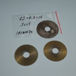 Frez tarczowy piłkowy 62x16x0,8 mm - 3 szt. HSS cięcie i frezowanie