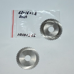 Frez tarczowy piłkowy 62x16x1,8 mm - 2 szt. HSS cięcie i frezowanie