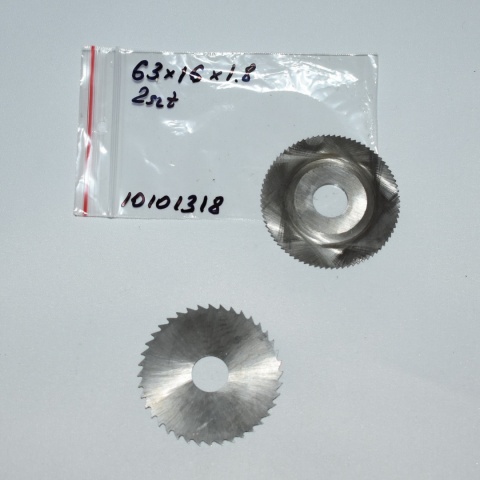 Frez tarczowy piłkowy 63x16x1,8 mm - 2 szt. HSS cięcie i frezowanie Frez tarczowy piłkowy 63x16x1,8 mm - 2 szt. HSS cięcie i frezowanie