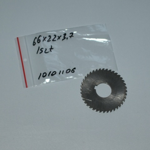 Frez tarczowy piłkowy 66x22x3,7 mm. HSS precyzyjne cięcie i frezowanie Frez tarczowy piłkowy 66x22x3,7 mm. HSS precyzyjne cięcie i frezowanie