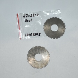 Frez tarczowy piłkowy 67x22x4,00 mm - 2 szt. HSS cięcie i frezowanie