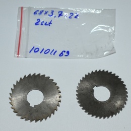 Frez tarczowy piłkowy 68x22x3,70 mm - 2 szt. HSS cięcie i frezowanie