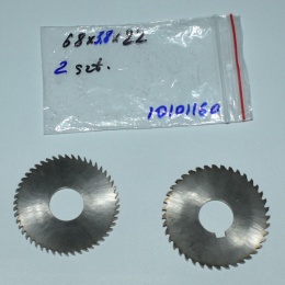 Frez tarczowy piłkowy 68x22x3,80 mm - 2 szt. HSS cięcie i frezowanie