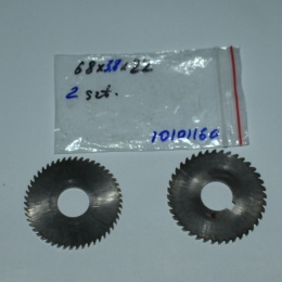 Frez tarczowy piłkowy 68x22x3,80 mm - 2 szt. HSS cięcie i frezowanie