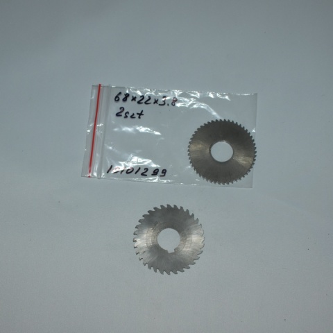 Frez tarczowy piłkowy 68x22x3,80 mm - 2 szt. HSS cięcie i frezowanie Frez tarczowy piłkowy 68x22x3,80 mm - 2 szt. HSS cięcie i frezowanie