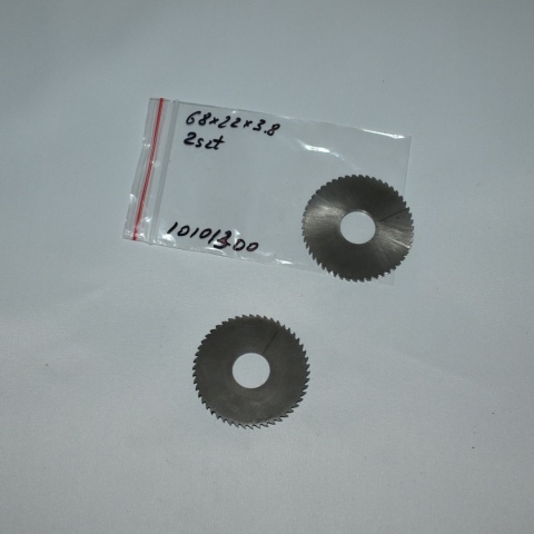 Frez tarczowy piłkowy 68x22x3,80 mm - 2 szt. HSS cięcie i frezowanie Frez tarczowy piłkowy 68x22x3,80 mm - 2 szt. HSS cięcie i frezowanie