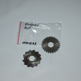 Frez tarczowy piłkowy 71x22x2,50 mm - 2 szt. HSS cięcie i frezowanie