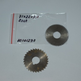 Frez tarczowy piłkowy 71x22x3,00 mm - 2 szt. HSS cięcie i frezowanie