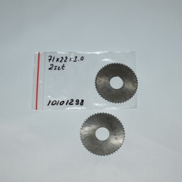Frez tarczowy piłkowy 71x22x3,00 mm - 2 szt. HSS cięcie i frezowanie