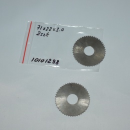 Frez tarczowy piłkowy 71x22x3,00 mm - 2 szt. HSS cięcie i frezowanie