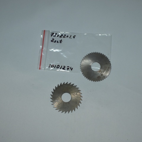 Frez tarczowy piłkowy 73x22x1,60 mm - 2 szt. HSS cięcie i frezowanie Frez tarczowy piłkowy 73x22x1,60 mm - 2 szt. HSS cięcie i frezowanie