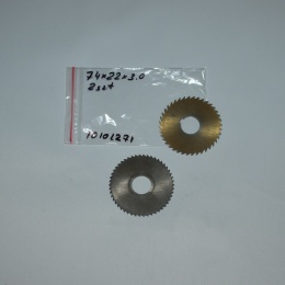 Frez tarczowy piłkowy 74x22x3,0 mm - 2 szt. HSS cięcie i frezowanie