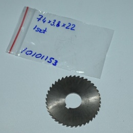 Frez tarczowy piłkowy 74x22x3,8 mm. HSS precyzyjne cięcie i frezowanie