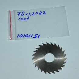 Frez tarczowy piłkowy 75x22x1,2 mm. HSS precyzyjne cięcie i frezowanie