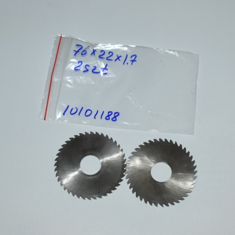 Frez tarczowy piłkowy 76x22x1,70 mm - 2 szt. HSS cięcie i frezowanie Frez tarczowy piłkowy 76x22x1,70 mm - 2 szt. HSS cięcie i frezowanie