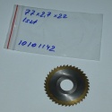 Frez tarczowy piłkowy 77x22x2,7 mm. HSS precyzyjne cięcie i frezowanie