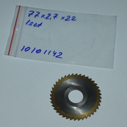 Frez tarczowy piłkowy 77x22x2,7 mm. HSS precyzyjne cięcie i frezowanie