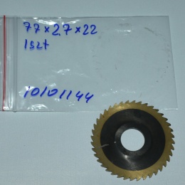 Frez tarczowy piłkowy 77x22x2,7 mm. HSS precyzyjne cięcie i frezowanie