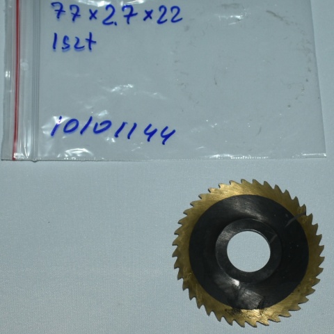Frez tarczowy piłkowy 77x22x2,7 mm. HSS precyzyjne cięcie i frezowanie Frez tarczowy piłkowy 77x22x2,7 mm. HSS precyzyjne cięcie i frezowanie