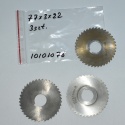 Frez tarczowy piłkowy 77x22x3,0 mm - 3 szt. HSS cięcie i frezowanie