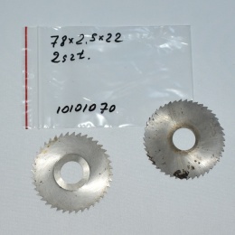 Frez tarczowy piłkowy 78x22x2,5 mm - 2 szt. HSS cięcie i frezowanie