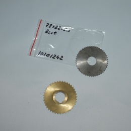 Frez tarczowy piłkowy 78x22x2,5 mm - 2 szt. HSS cięcie i frezowanie