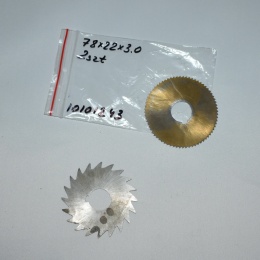 Frez tarczowy piłkowy 78x22x3,0 mm - 2 szt. HSS cięcie i frezowanie