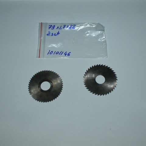 Frez tarczowy piłkowy 79x22x1,7 mm - 2 szt. HSS cięcie i frezowanie Frez tarczowy piłkowy 79x22x1,7 mm - 2 szt. HSS cięcie i frezowanie
