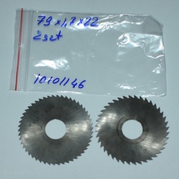 Frez tarczowy piłkowy 79x22x1,7 mm - 2 szt. HSS cięcie i frezowanie
