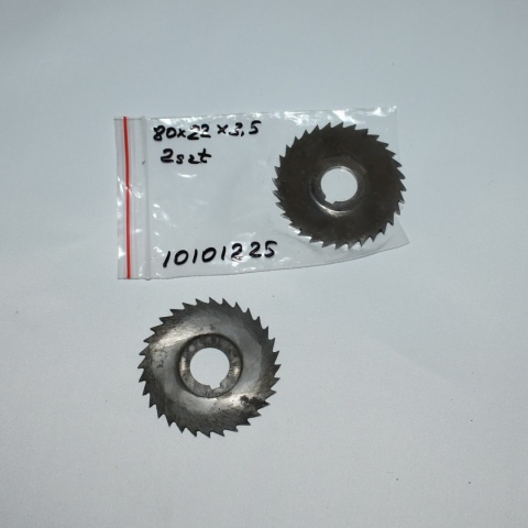 Frez tarczowy piłkowy 80x22x3,5 mm - 2 szt. HSS cięcie i frezowanie Frez tarczowy piłkowy 80x22x3,5 mm - 2 szt. HSS cięcie i frezowanie