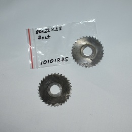 Frez tarczowy piłkowy 80x22x3,5 mm - 2 szt. HSS cięcie i frezowanie