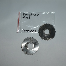 Frez tarczowy piłkowy 80x22x3,8 mm - 2 szt. HSS cięcie i frezowanie