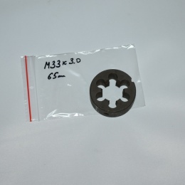 Narzynka metryczna M33x3,00. Gwint M33,00x3,00 mm. Gwintowanie drobnozwojne.