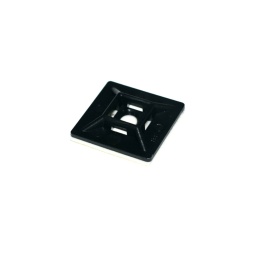 Element mocujący samoprzylepny do opasek kablowych 12,7x12,7 mm. UV BLACK
