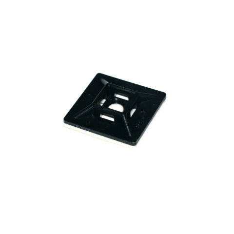 Element mocujący samoprzylepny do opasek kablowych 12,7x12,7 mm. UV BLACK Element mocujący samoprzylepny do opasek kablowych 12,7x12,7 mm. UV BLACK