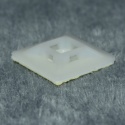 Element mocujący samoprzylepny do opasek kablowych 27,7x27,7 mm. NEUTRAL