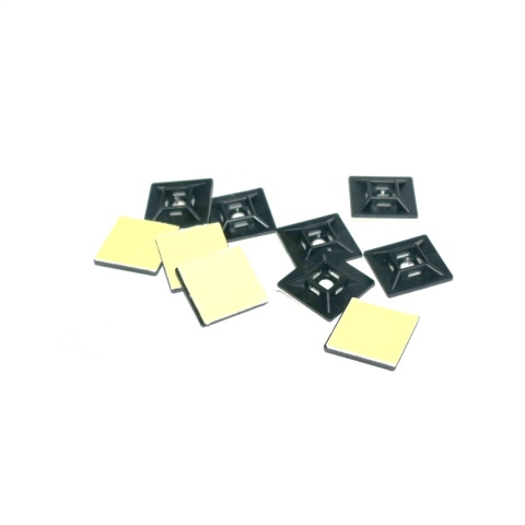 Element mocujący samoprzylepny do opasek kablowych 27,7x27,7 mm. UV BLACK. Element mocujący samoprzylepny do opasek kablowych 27,7x27,7 mm. UV BLACK.