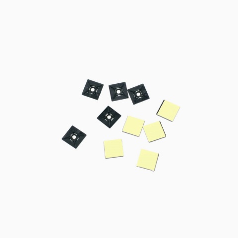 Element mocujący samoprzylepny do opasek kablowych 27,7x27,7 mm. UV BLACK. Element mocujący samoprzylepny do opasek kablowych 27,7x27,7 mm. UV BLACK.