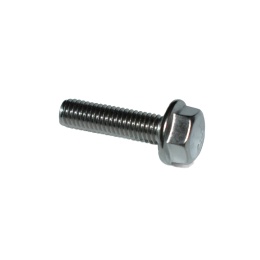 Nierdzewna śruba z kołnierzem ząbkowanym M10x30 A2 - 10 szt. DIN 6921.