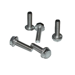 Nierdzewna śruba z kołnierzem ząbkowanym M10x30 A2 - 10 szt. DIN 6921.