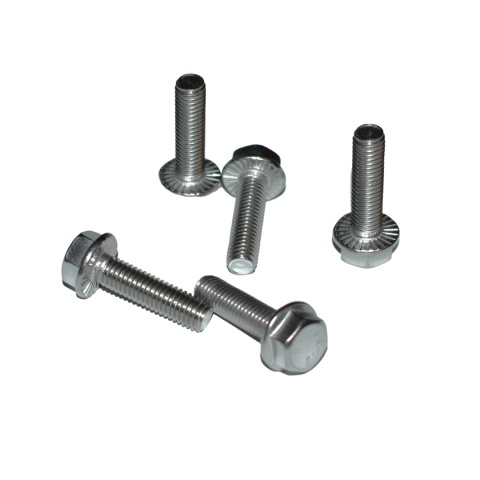 Nierdzewna śruba z kołnierzem ząbkowanym M10x30 A2 - 10 szt. DIN 6921. Nierdzewna śruba z kołnierzem ząbkowanym M10x30 A2 - 10 szt. DIN 6921.