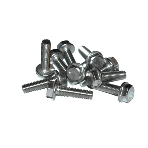 Nierdzewna śruba z kołnierzem ząbkowanym M10x30 A2 - 10 szt. DIN 6921. Nierdzewna śruba z kołnierzem ząbkowanym M10x30 A2 - 10 szt. DIN 6921.