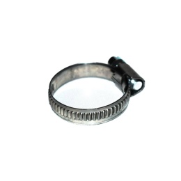 Opaska ślimakowa zaciskowa nierdzewna 180-200 mm. Szerokość taśmy - 12 mm.