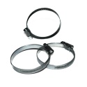 Opaska ślimakowa zaciskowa nierdzewna 180-200 mm. Szerokość taśmy - 12 mm.