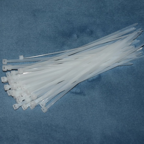 Opaski zaciskowe kablowe biały 190x4,7 mm - 50 szt. Trytytki trytki taśma Opaski zaciskowe kablowe biały 190x4,7 mm - 50 szt. Trytytki trytki taśma