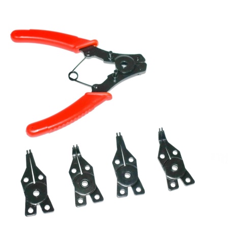 Szczypce seegera 160 mm. Zestaw - 4 końcówki. Szczypce seegera 160 mm. Zestaw - 4 końcówki.