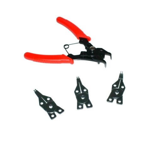 Szczypce seegera 160 mm. Zestaw - 4 końcówki. Szczypce seegera 160 mm. Zestaw - 4 końcówki.