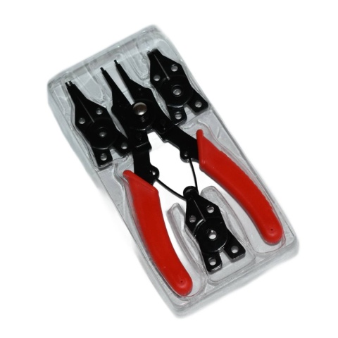 Szczypce seegera 160 mm. Zestaw - 4 końcówki. Szczypce seegera 160 mm. Zestaw - 4 końcówki.