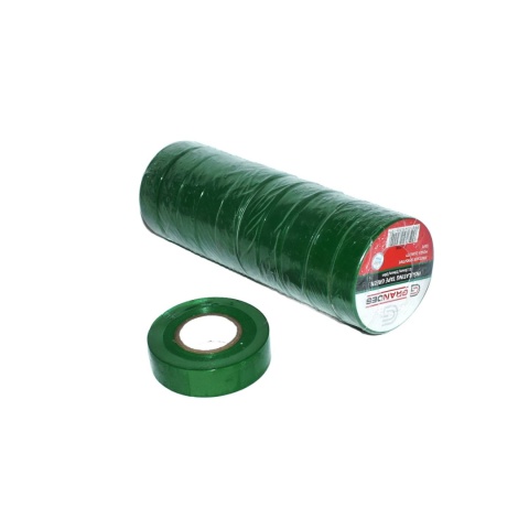 Taśma izolacyjna 19 mm * 0,13 mm * 20 m. Zielona. Taśma izolacyjna 19 mm * 0,13 mm * 20 m. Zielona.